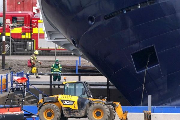 25 Injured as Ship Dislodges and Tips Over in Scotland Dry Dock
