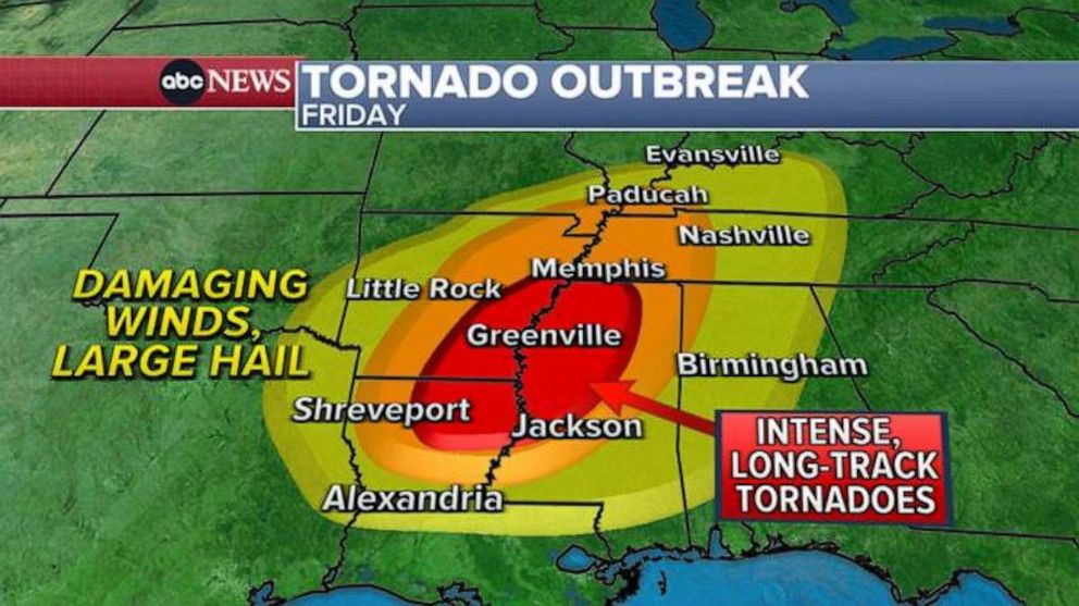 Latest forecast: South braces for dangerous tornado outbreak