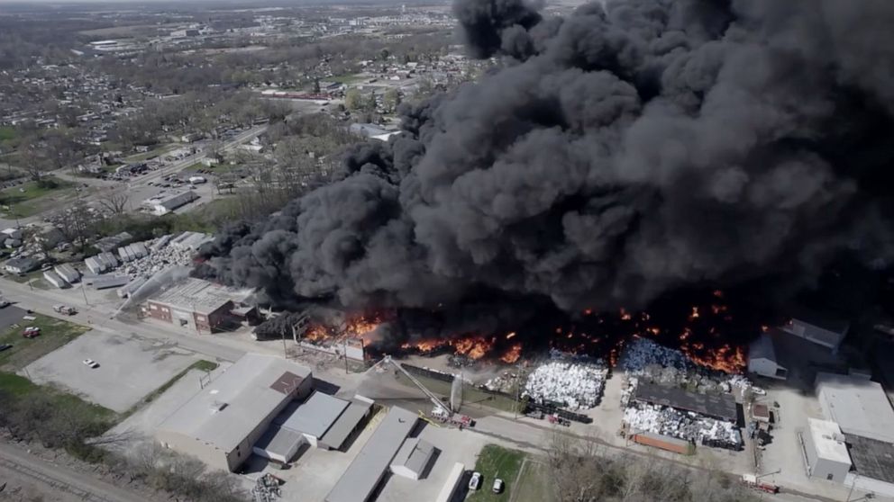 Recycling Plant Fire Forces Evacuation of 2,000 Residents