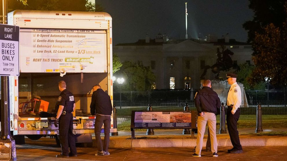 Driver charged after truck collides with barrier near White House