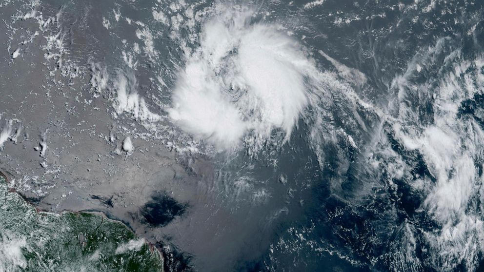 Tropical Storm Bret Approaches Eastern Caribbean with Near-Hurricane Force