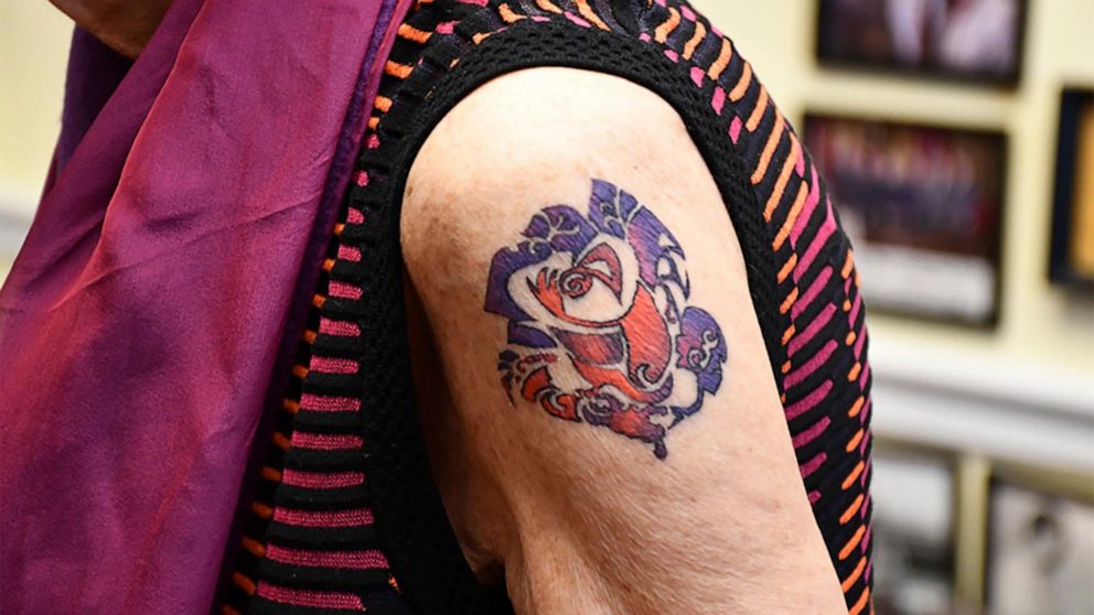 Connecticut US Representative Rosa DeLauro and her 18-year-old granddaughter share a meaningful experience by getting tattoos together at the age of 80.