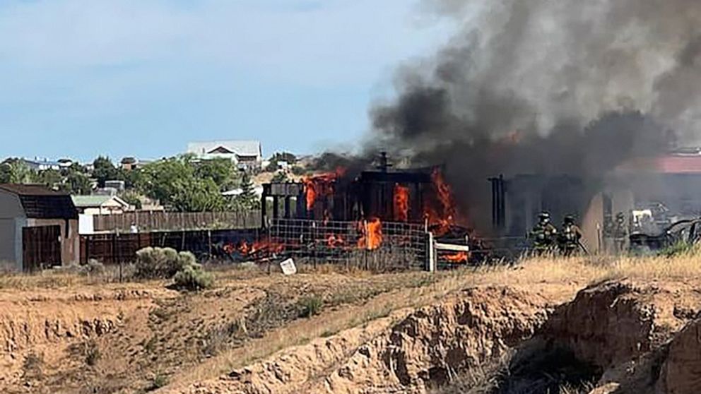 Fiery and Fatal Accident as Small Plane Crashes into Santa Fe Home