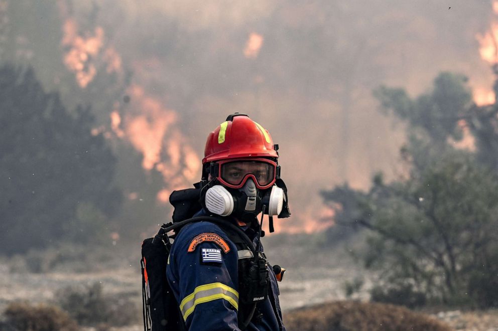 Resident Returns Home to Devastating Loss as Wildfires Ravage Greece