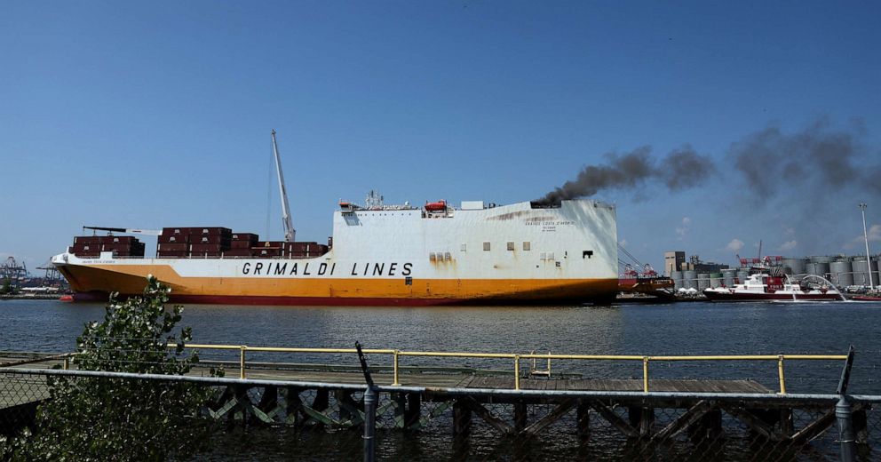 Unresolved Inquiries Persist Following Fatal Fire Incident on European-Made Cargo Ship, Resulting in New Jersey Firefighters' Deaths