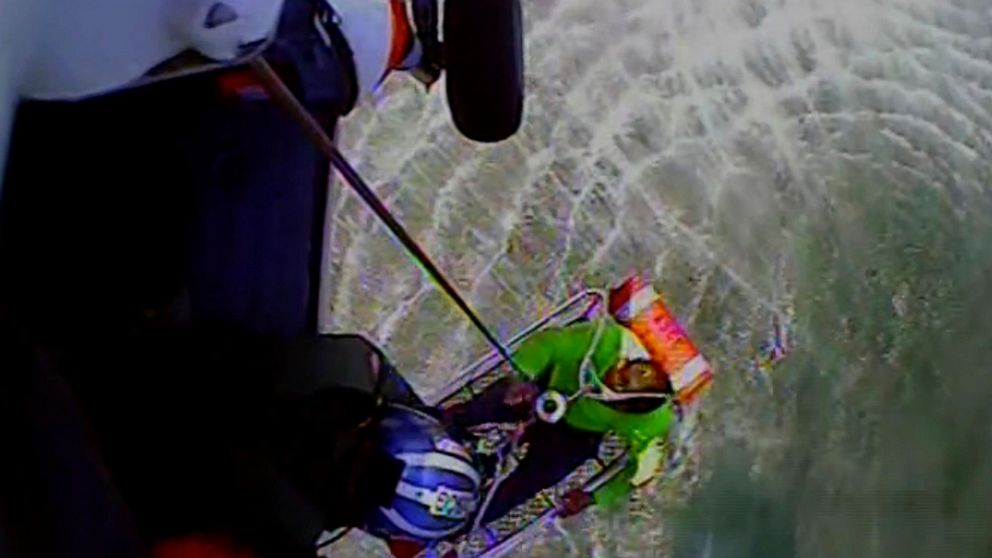 Coast Guard helicopter crew rescues 3 fishermen from Atlantic waters off Nantucket