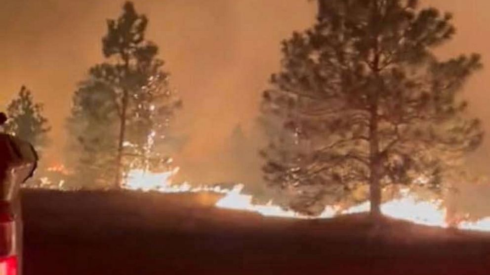"Current Evacuation Measures Implemented as Three Wildfires Ravage Eastern Washington State"