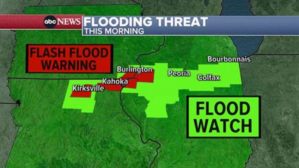 Ongoing Flash Flood Warnings Persist in Missouri and Illinois