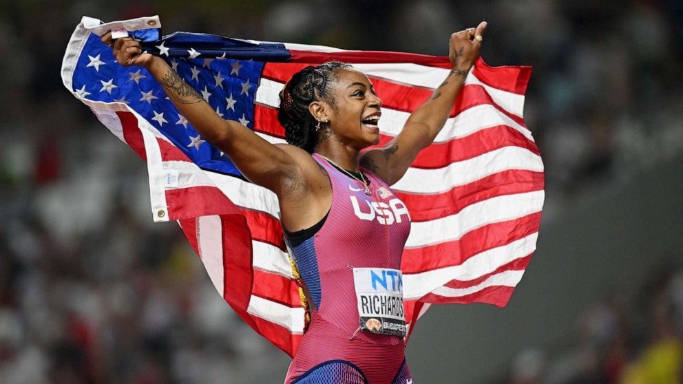 Sha'Carri Richardson triumphs in thrilling 100-meter race at world championships, marking an impressive comeback