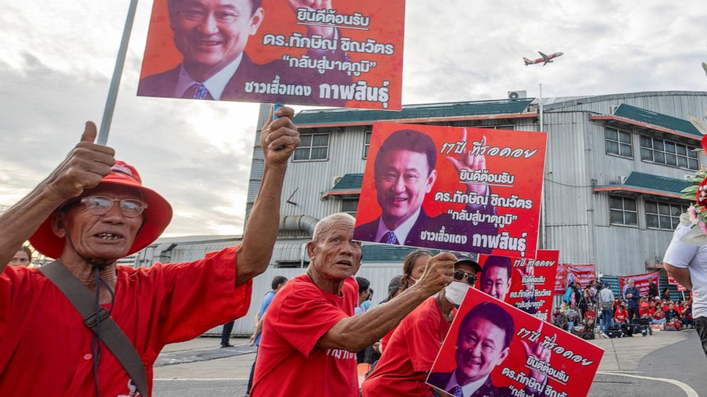 Thaksin, Former Thai Prime Minister, Returns from Exile as Party Aims to Establish New Government