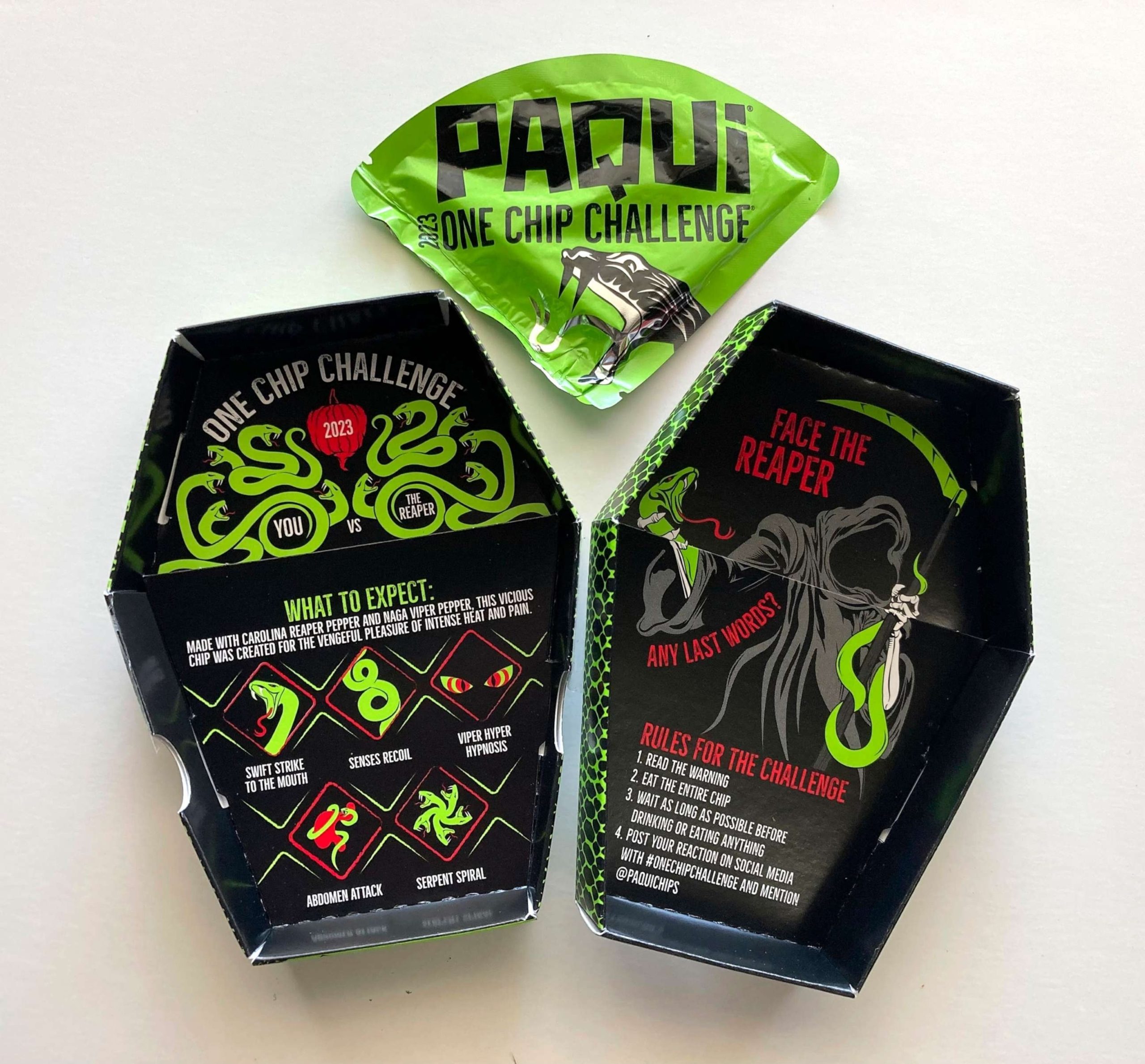 Paqui removes 'One Chip Challenge' product from store shelves