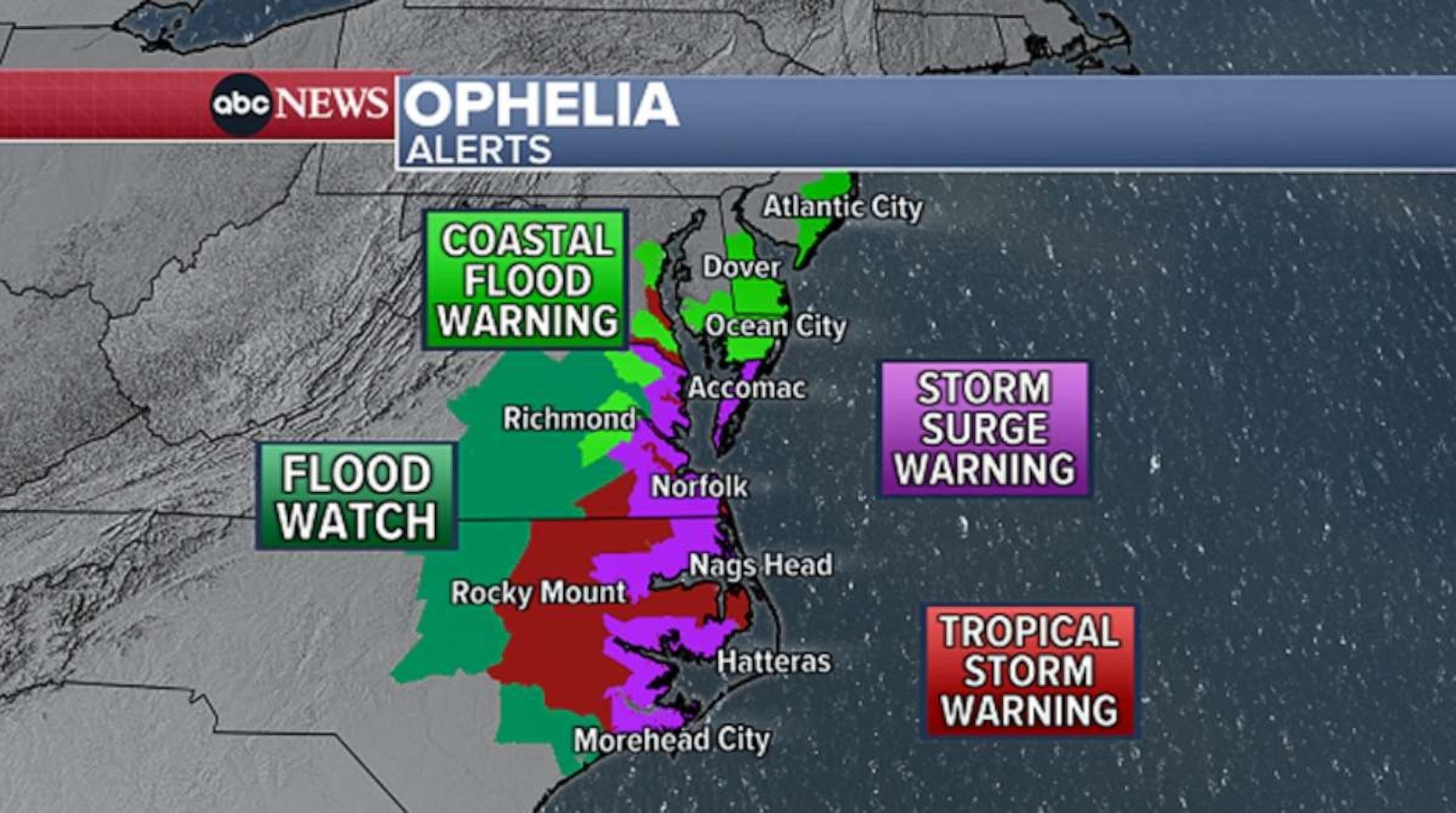 Tropical Storm Ophelia downgraded to a depression