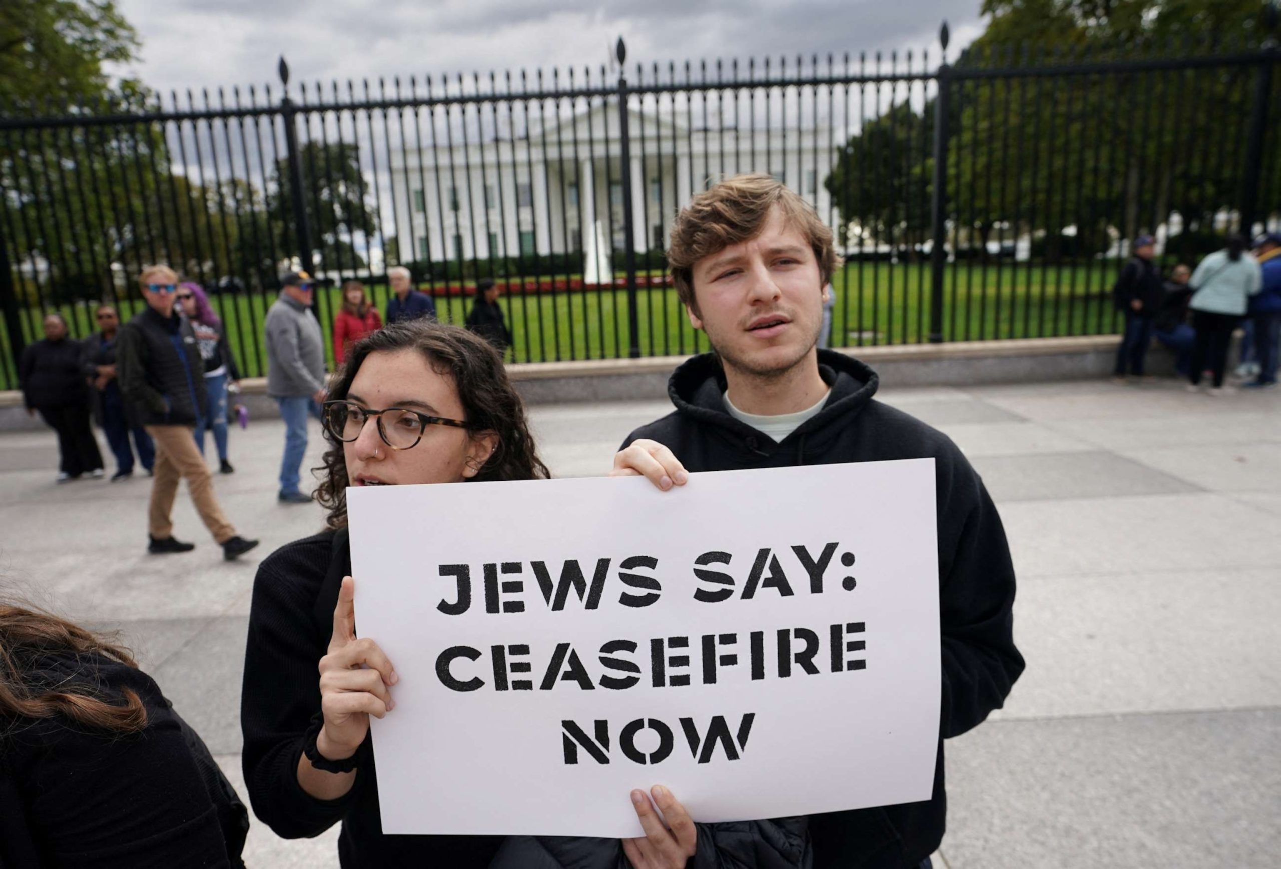 Multiple Arrests Made at White House as Protesters Demand Cease to Israel's Retaliation against Hamas Assault