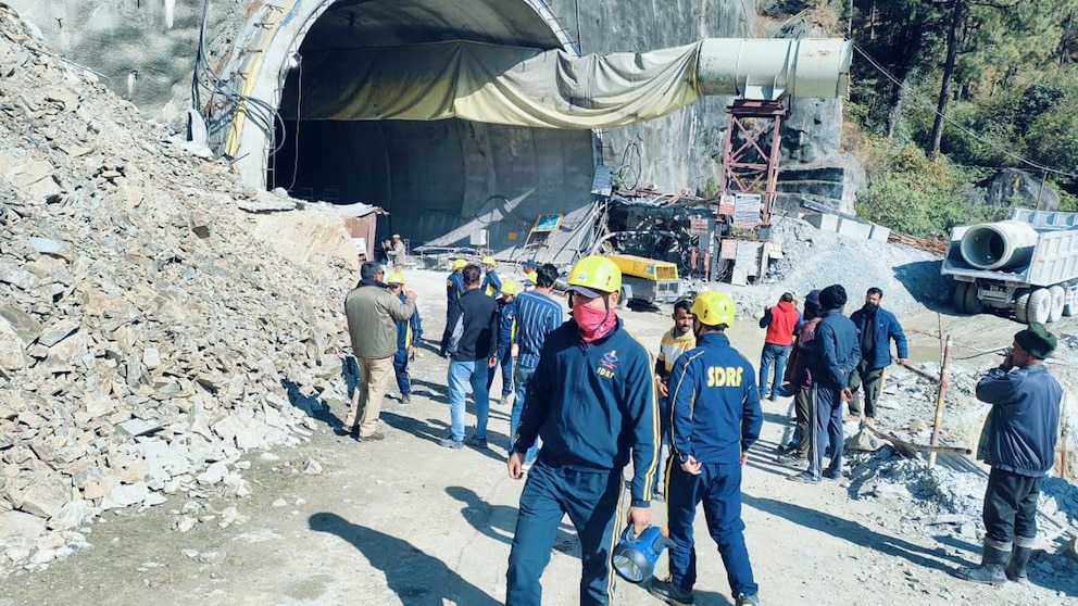 Efforts Underway to Rescue 40 Trapped Workers in Collapsed Road Tunnel in North India