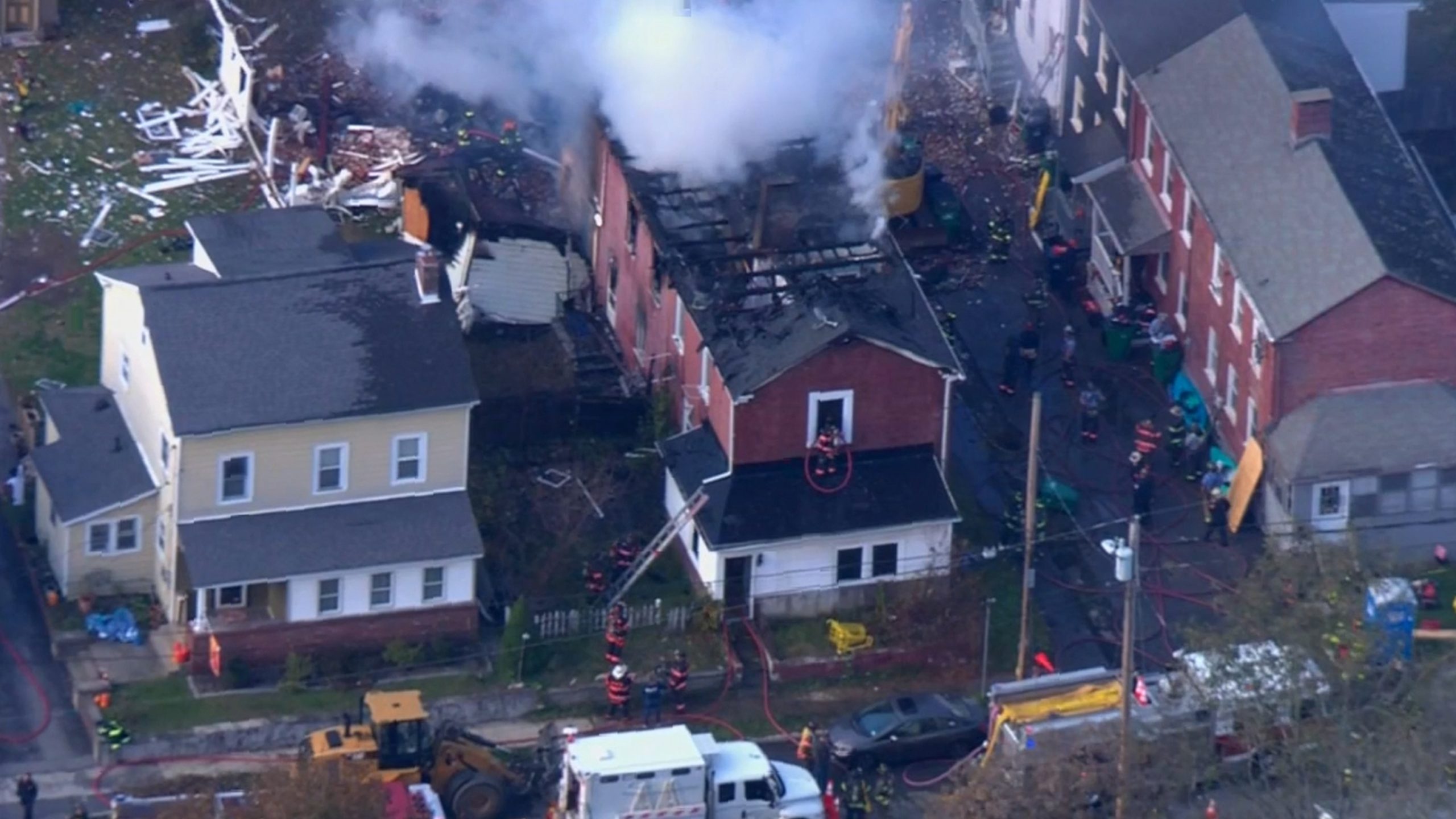 Officials report 15 injuries in New York state due to fire and building collapse caused by gas line rupture