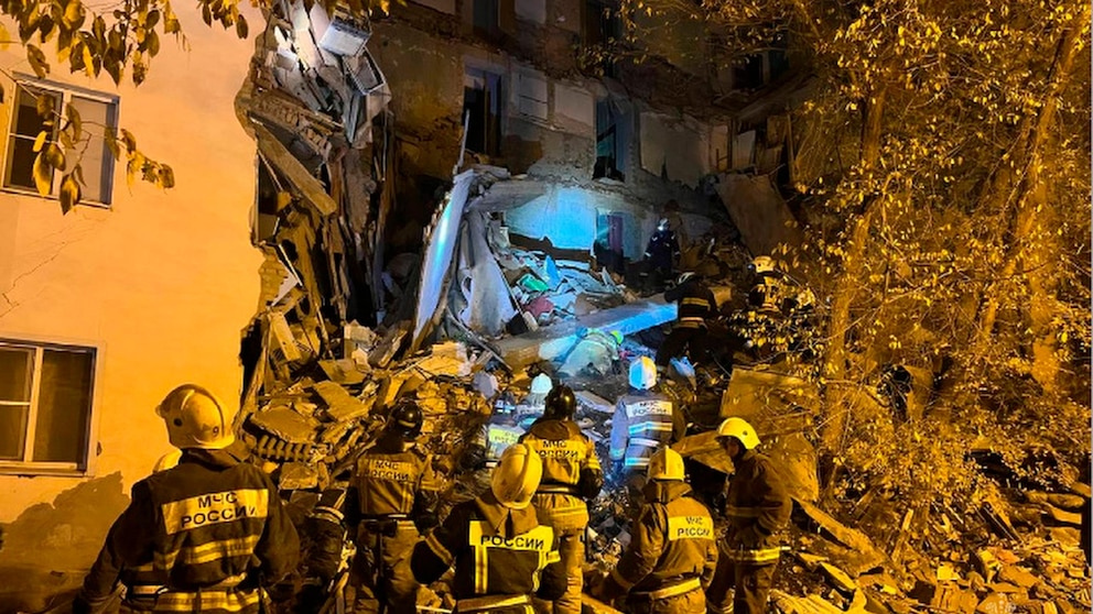 Search underway for survivors after partial collapse of building in southern Russia