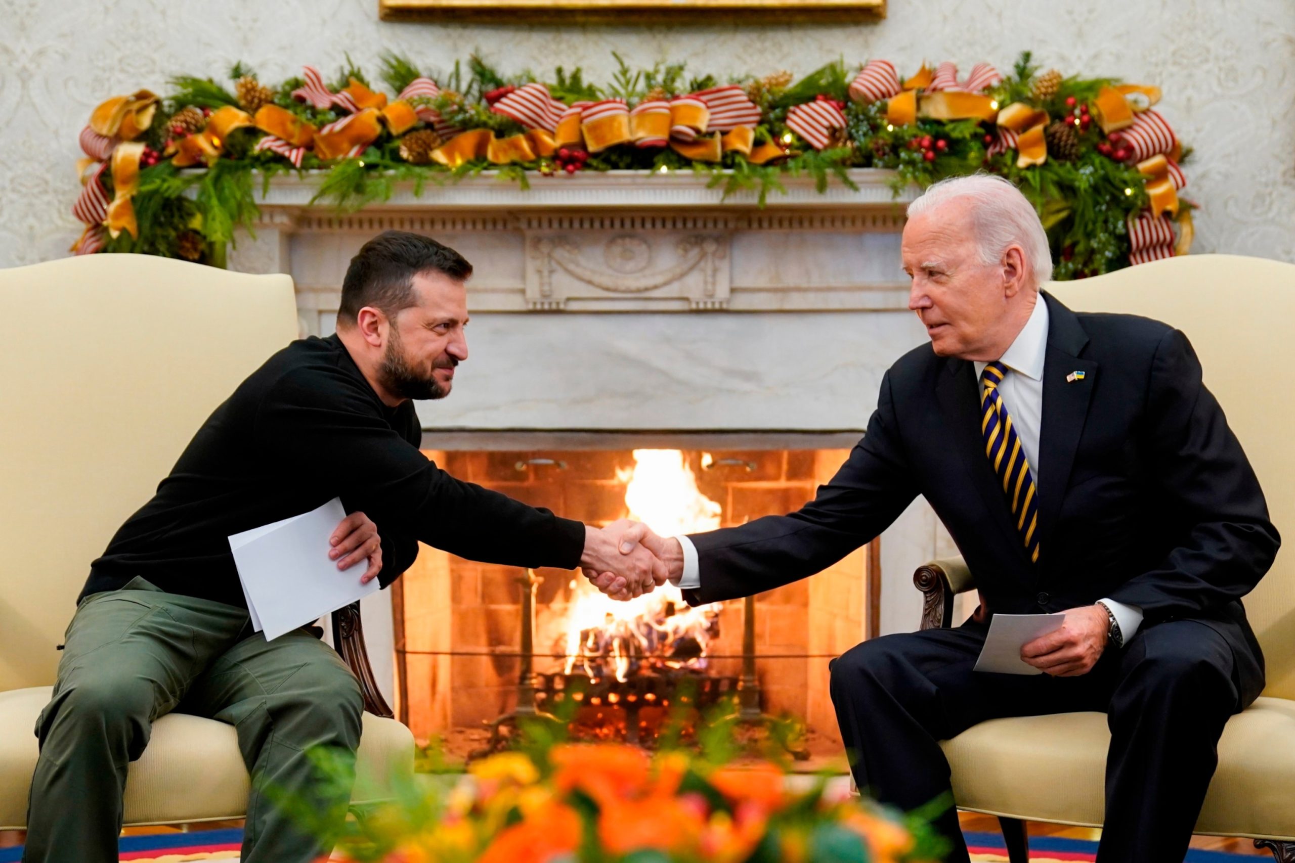Biden and Zelenskyy Advocate for Ukraine Aid in Joint News Conference