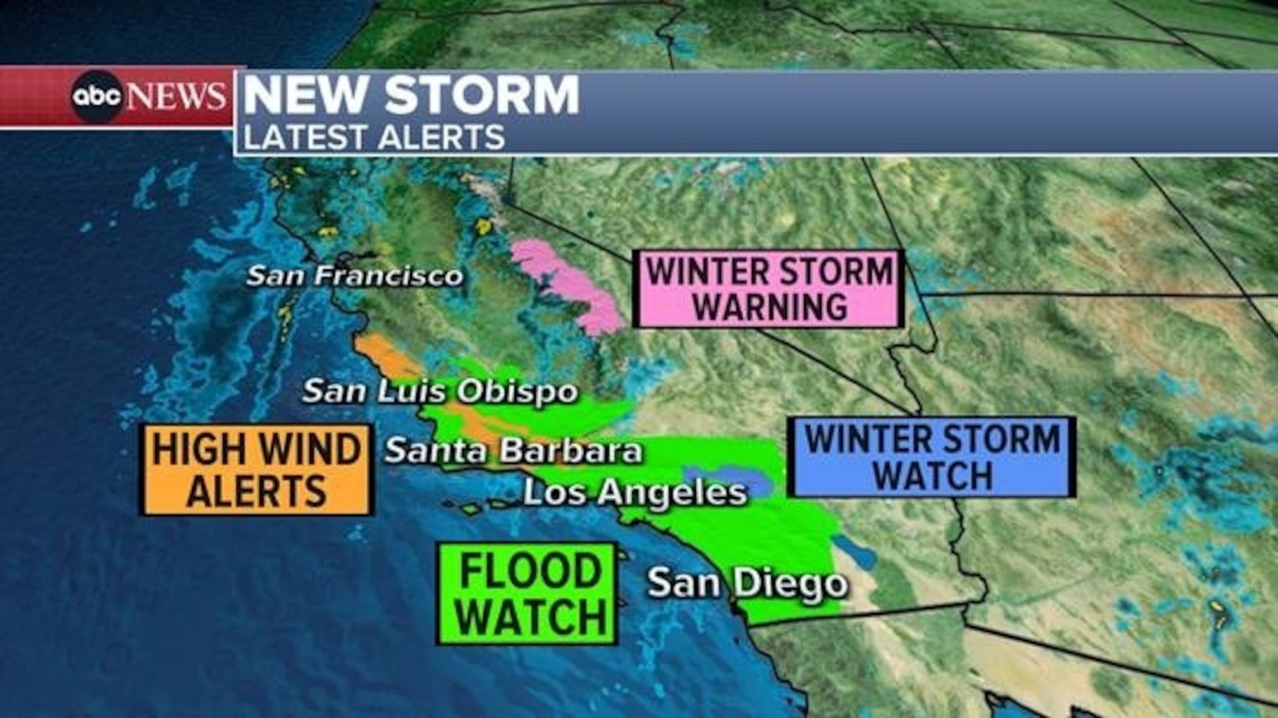 Latest forecast: California prepares for significant rainfall, potential flooding, and mudslide risks