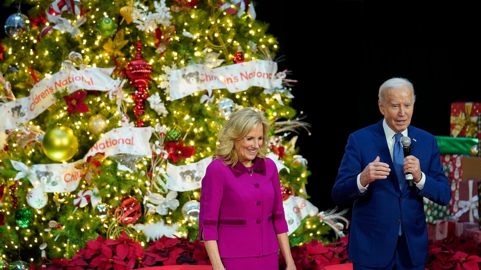 The Bidens Continue Their Annual Pre-Christmas Tradition with a Visit to a Children's Hospital