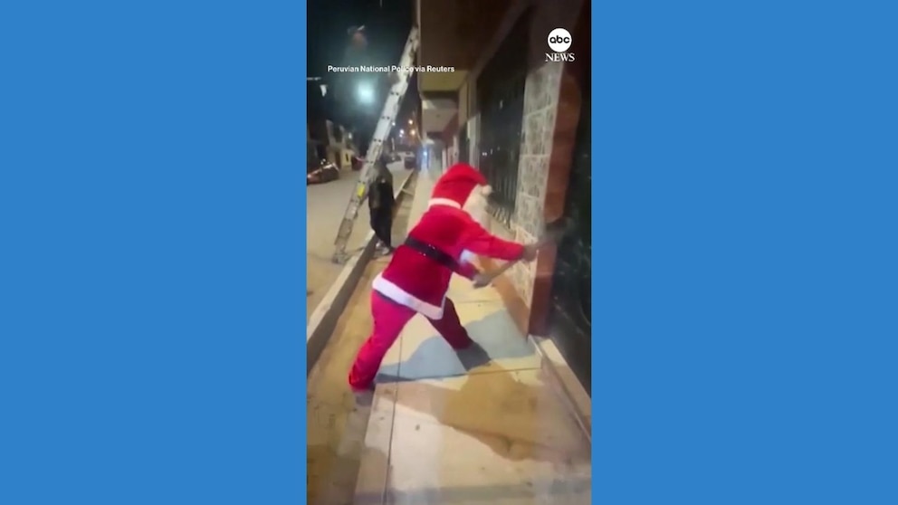 Undercover Video Cop Dressed as Santa Claus Aids in Apprehending Suspected Drug Dealers in Peru