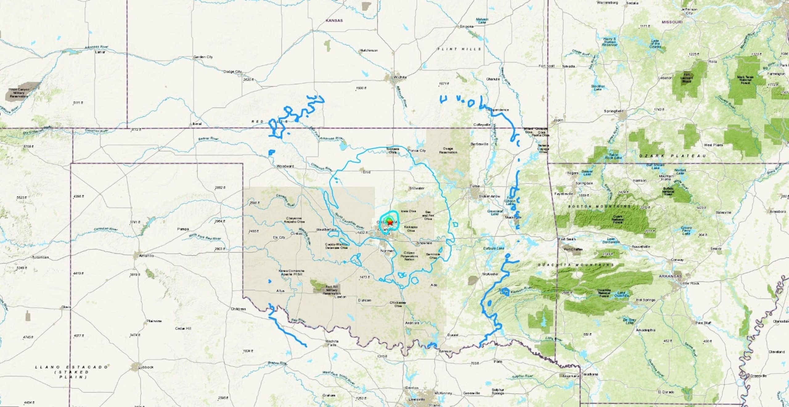 Multiple Earthquakes Strike Oklahoma City Metro Area, Including Two Measuring 4.4 Magnitude