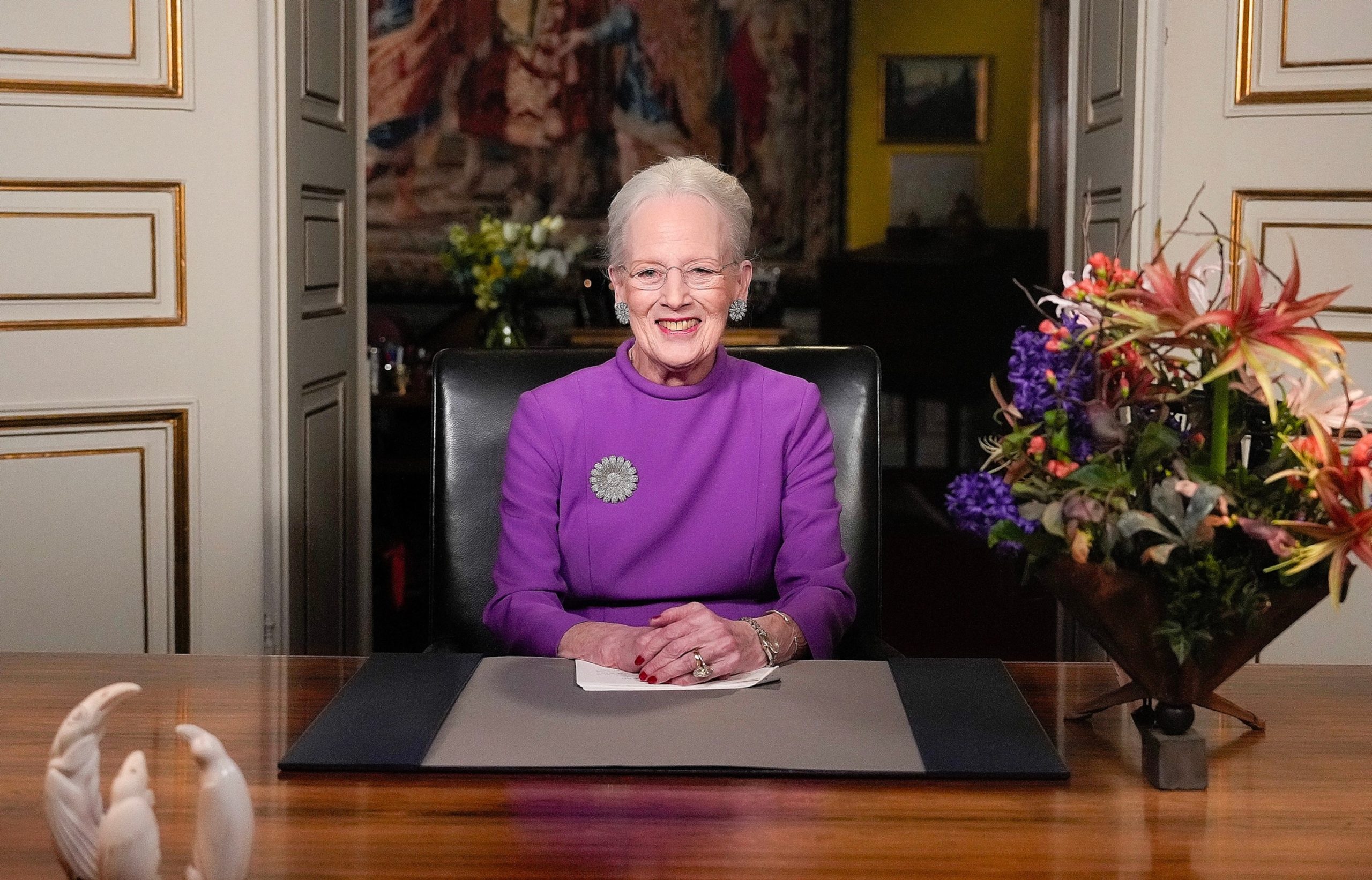 Queen of Denmark Announces Abdication of Throne in New Year's Speech