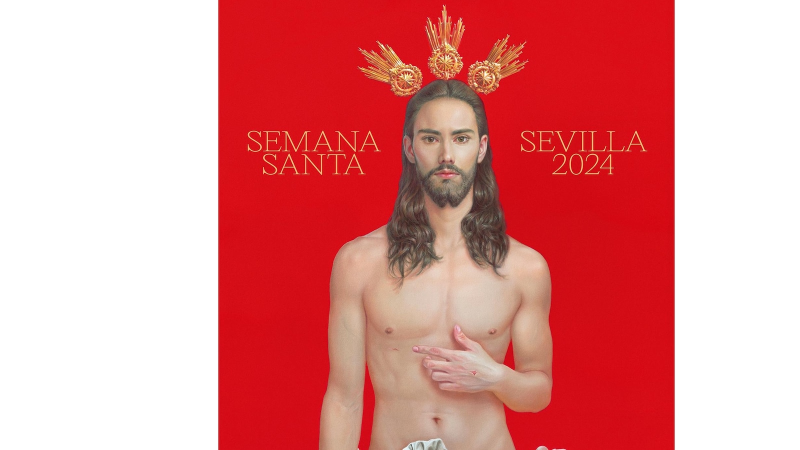 Controversy Arises in Spain over Easter Poster Featuring a Youthful and Attractive Depiction of Jesus
