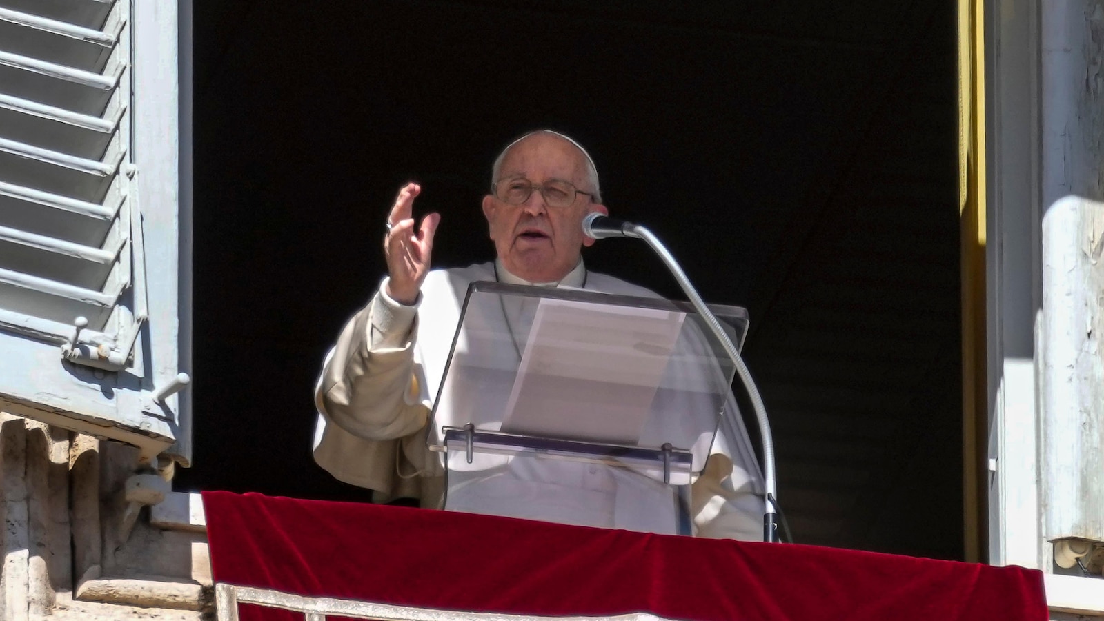 Pope Delivers Sunday Prayers from Vatican Window Following Mild Flu Illness