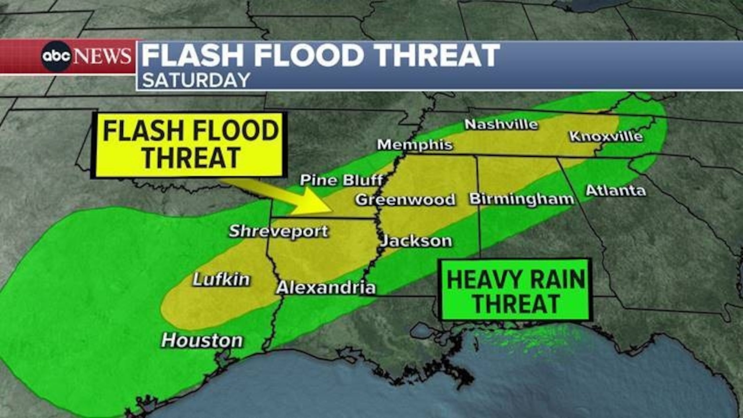 Potential for Heavy Rain and Flooding in the South this Weekend