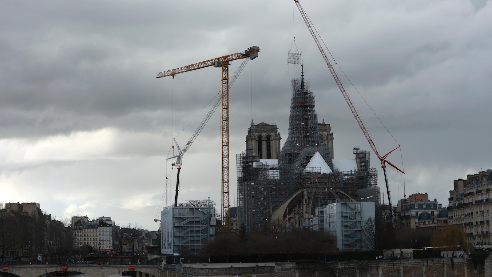 Reconstruction Progress: Paris Unveils Notre Dame Cathedral's Restored Spire
