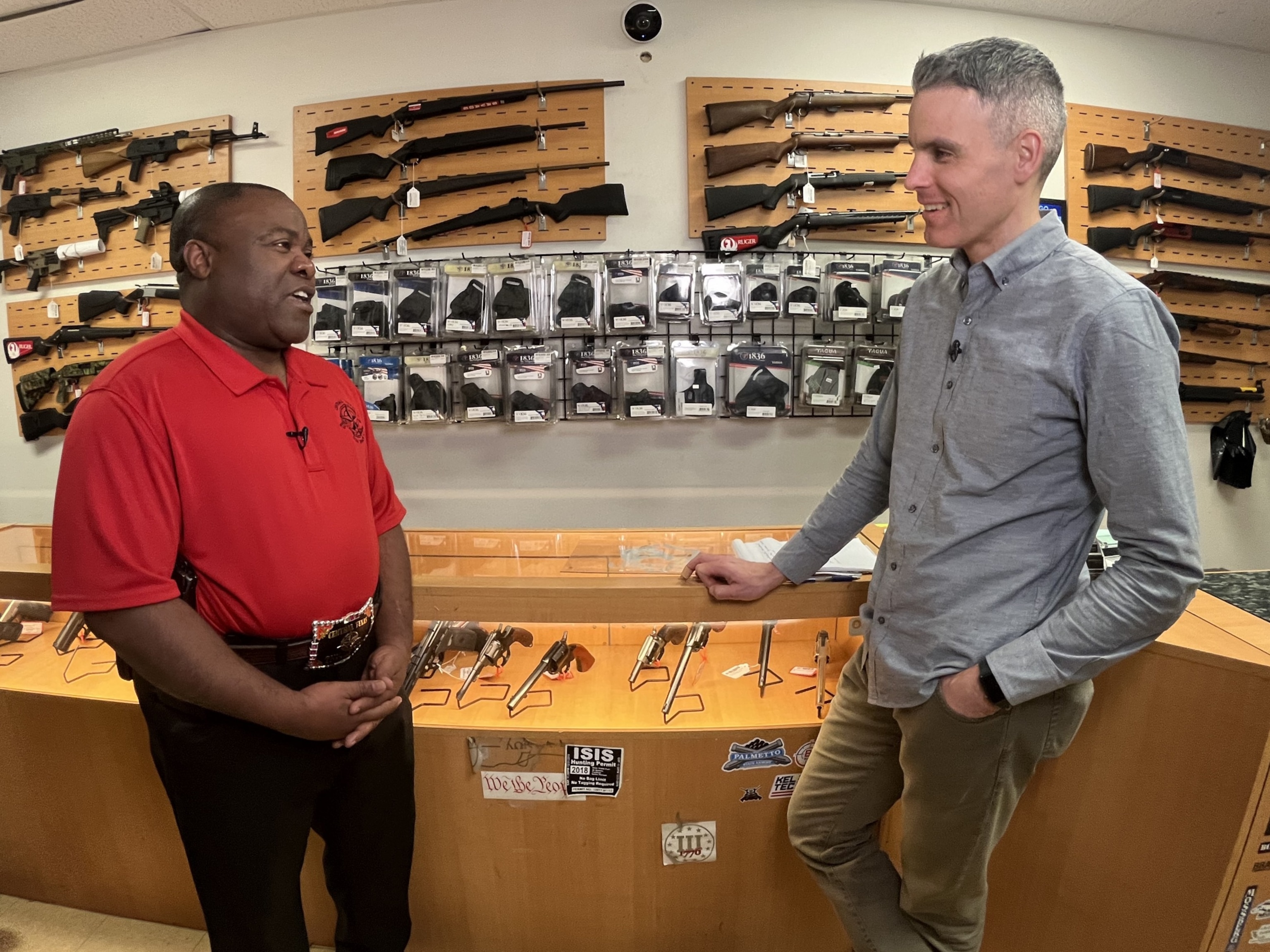 PHOTO: Michael Cargill, owner of Central Texas Gun Works in Austin, Tex., is asking the U.S. Supreme Court to strike down a federal ban on bump stocks. 