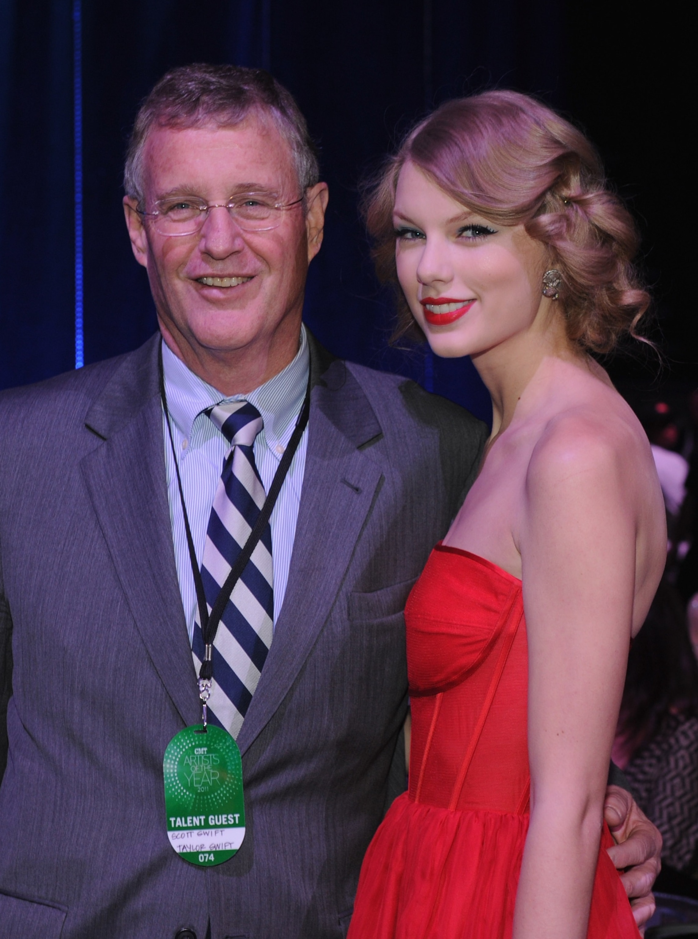 PHOTO: Scott Swift and Taylor Swift at the 2011 CMT Artists of the year celebration at the Bridgestone Arena on Nov. 29, 2011 in Nashville, Tenn.