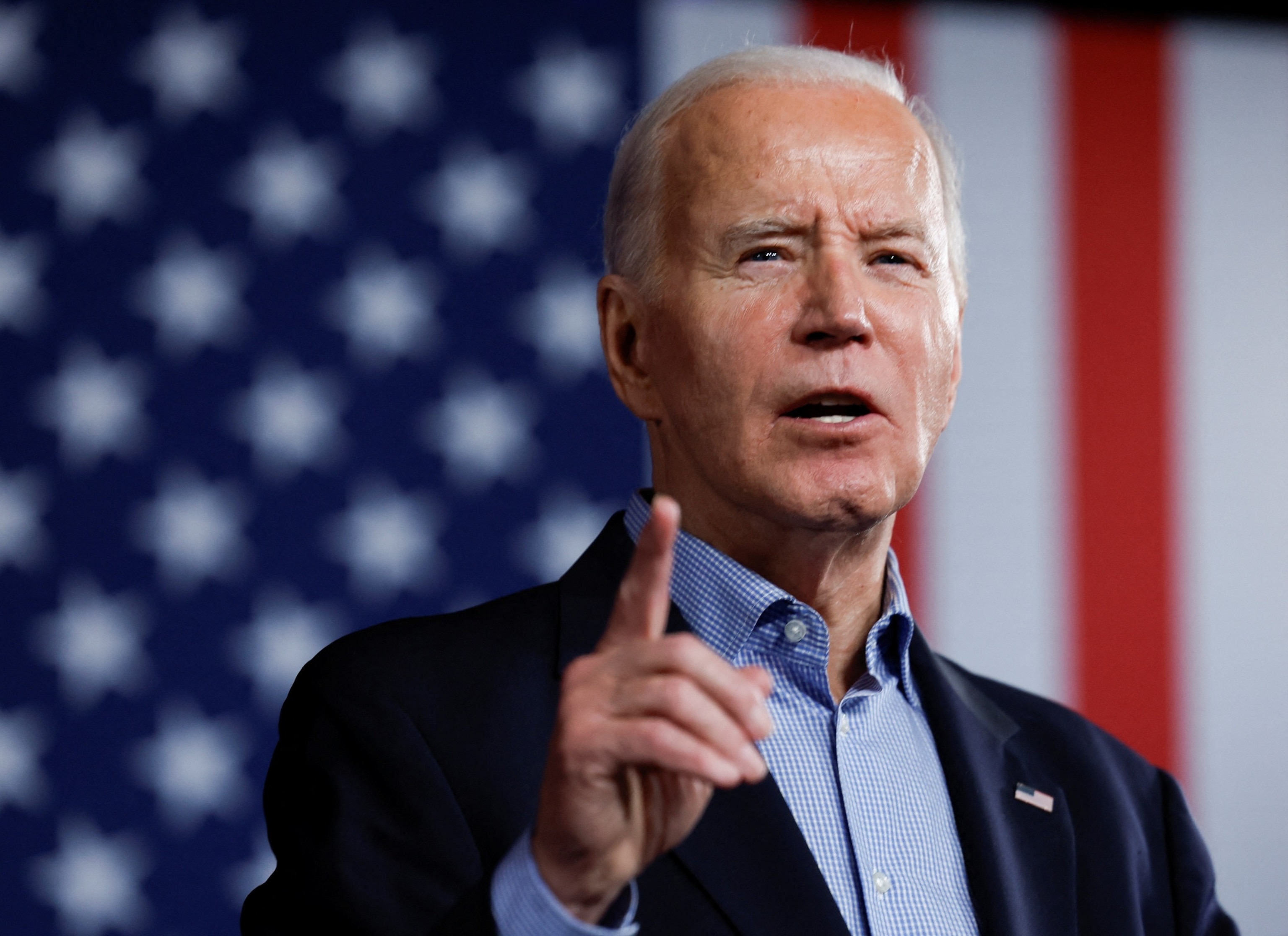 PHOTO: President Joe Biden speaks during a campaign event at Pullman Yards in Atlanta, Georgia, on March 9, 2024. 