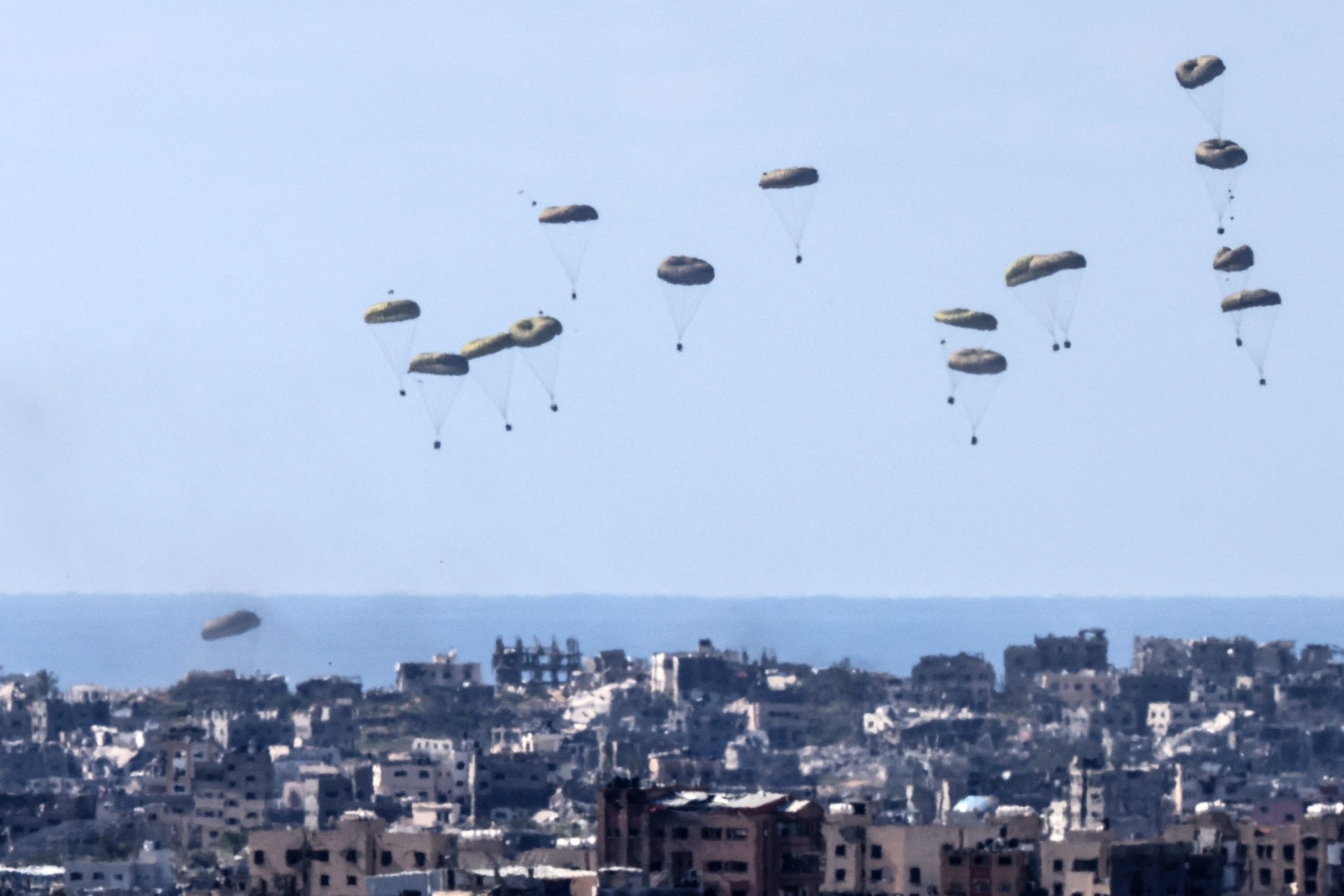 CENTCOM reports US and Jordanian militaries deliver 11,500 meals to northern Gaza through airdrop operation