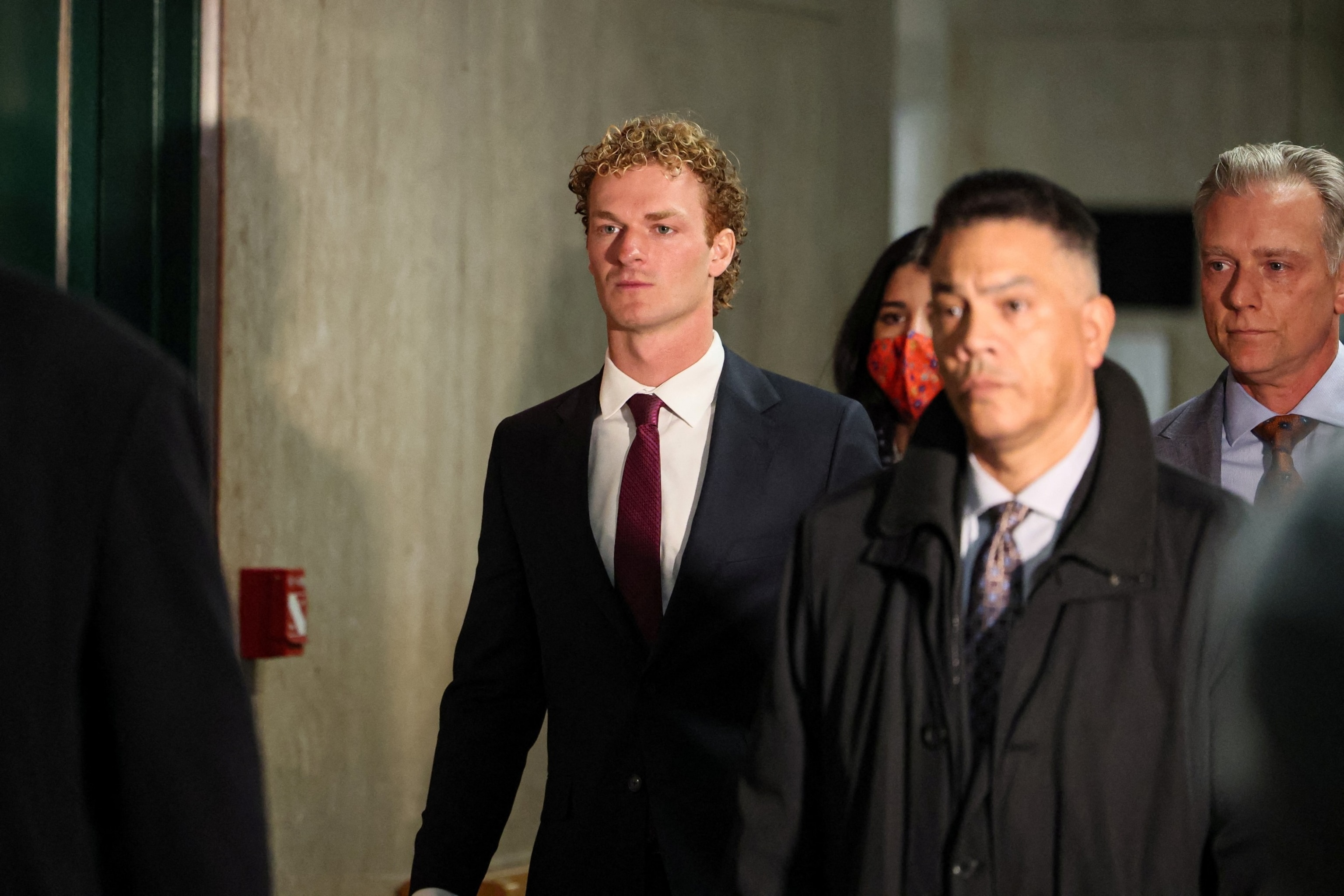 PHOTO: Former U.S. Marine Daniel Penny arrives at the Manhattan Criminal Court in New York City on March 20, 2024. 