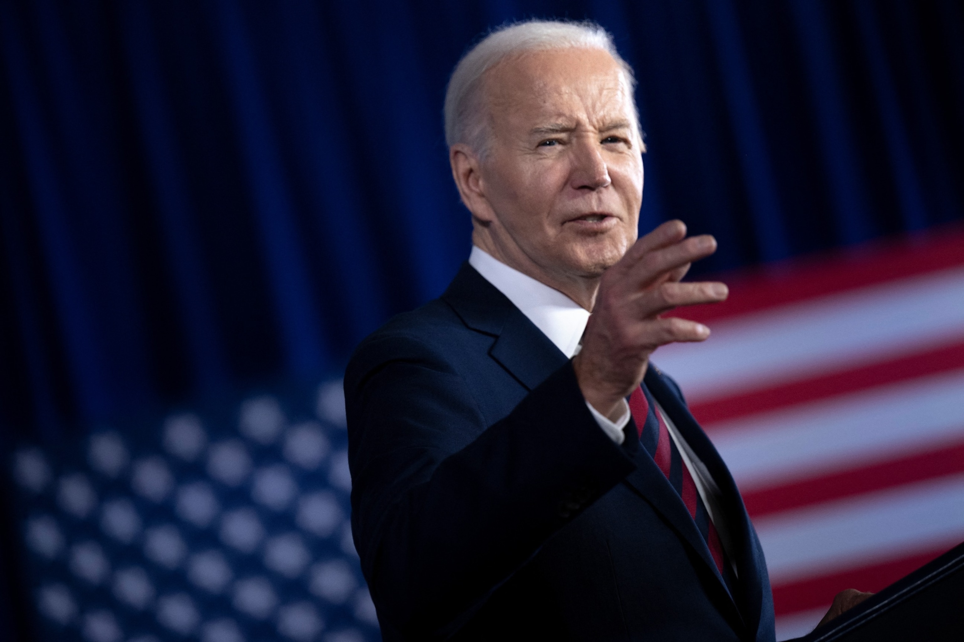 PHOTO: President Joe Biden speaks during a campaign event in Milwaukee, WI, March 13, 2024. 