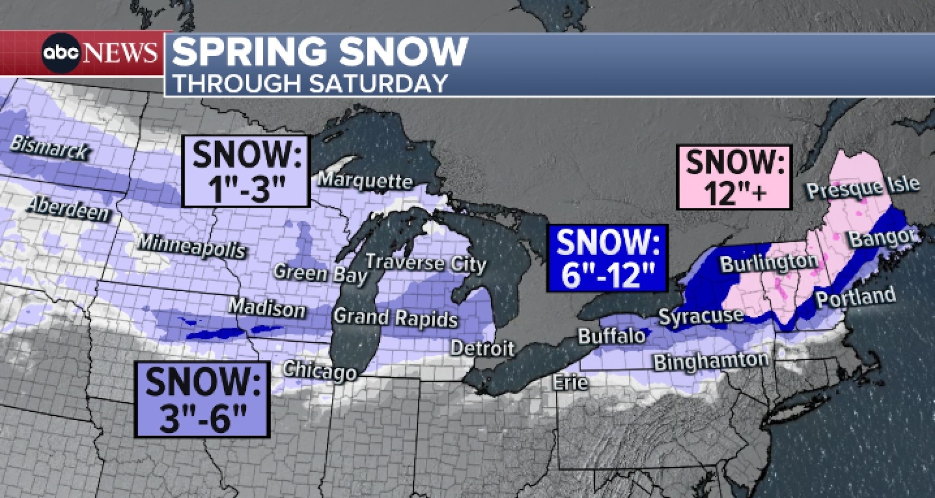 PHOTO: Spring snow through Sat. March 23, 2024.