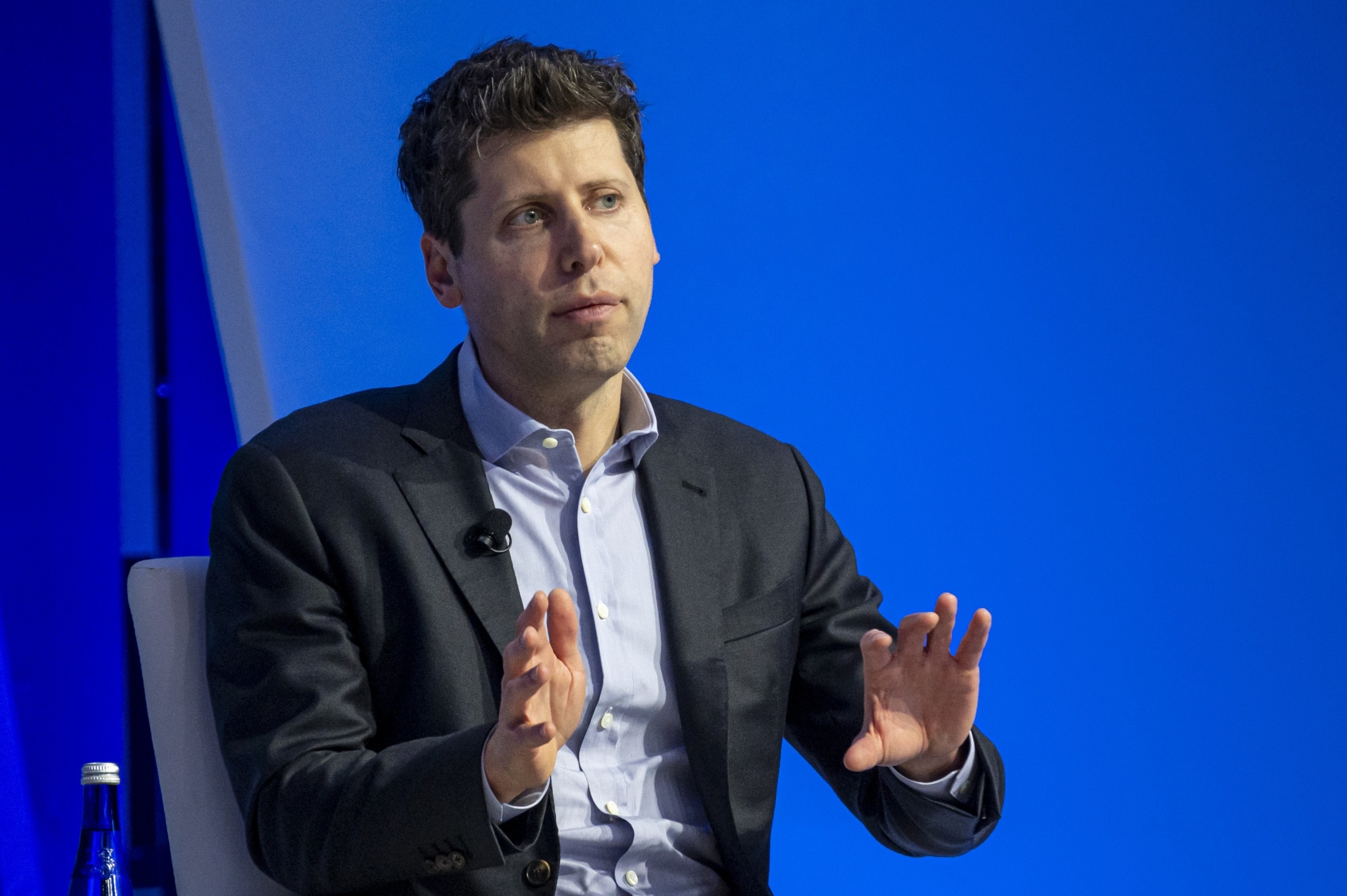 PHOTO: Sam Altman, chief executive officer of OpenAI, during the Asia-Pacific Economic Cooperation (APEC) CEO Summit in San Francisco, Calif., Nov. 16, 2023. 