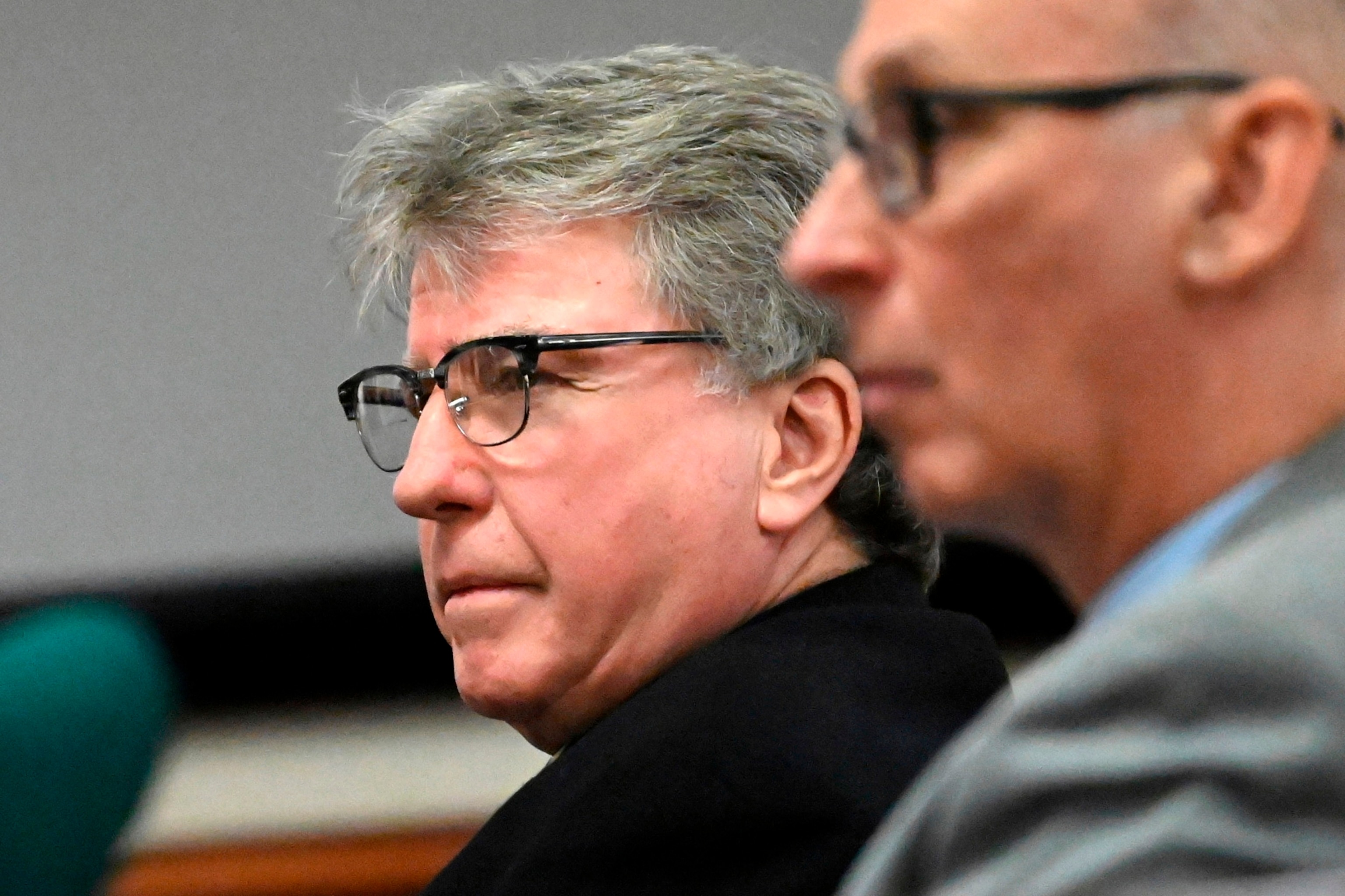 PHOTO: Defendant Kevin Monahan, left, listens to opening statements in his murder trial, Jan. 11, 2024, at the Washington County Courthouse in Fort Edward, N.Y. 