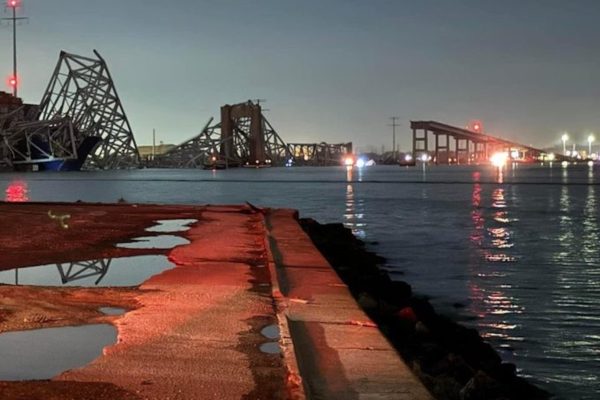 Maryland officials report partial collapse of Francis Scott Key Bridge in Baltimore due to ship strike