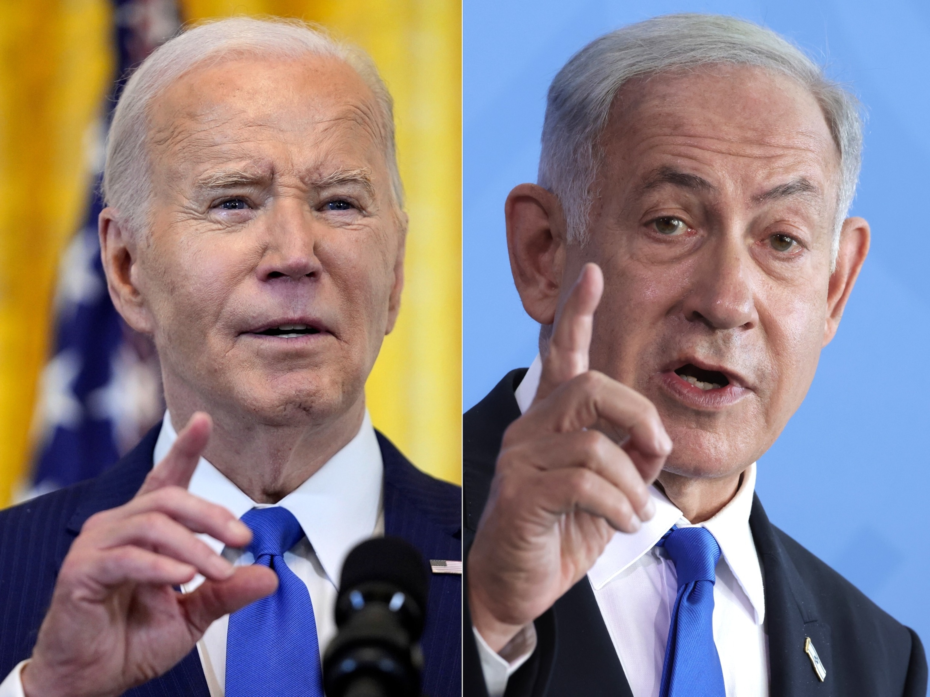 PHOTO: President Joe Biden and Israeli Prime Minister Benjamin Netanyahu.