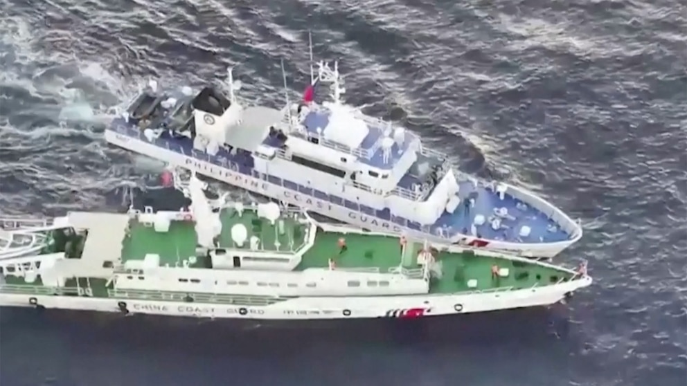 Philippines Accuses China's Coast Guard of Causing Collision at Sea