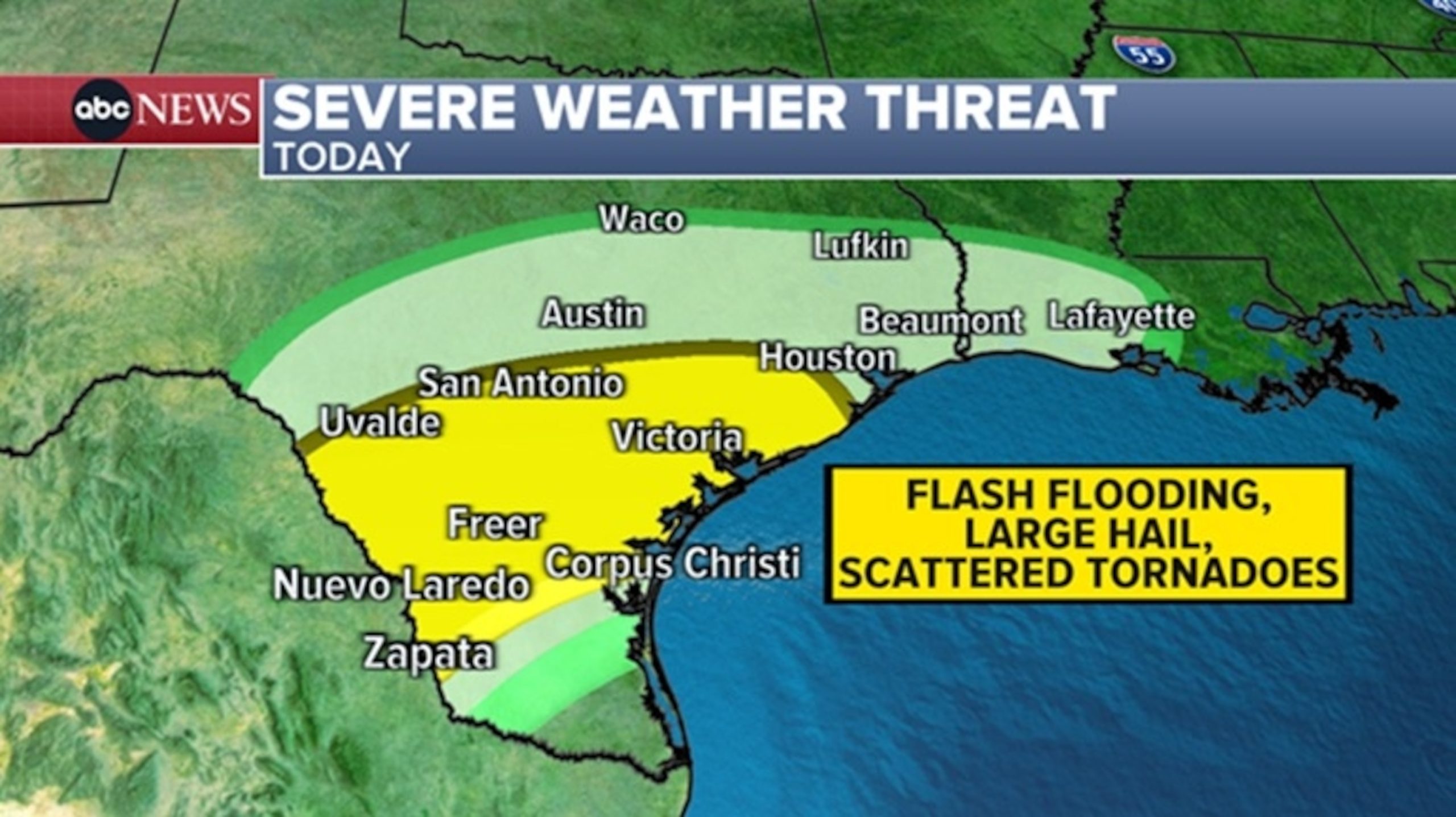 Potential Weather Hazards for Texas-Gulf Coast this Weekend: Scattered Tornadoes and Flash Flooding Forecasted