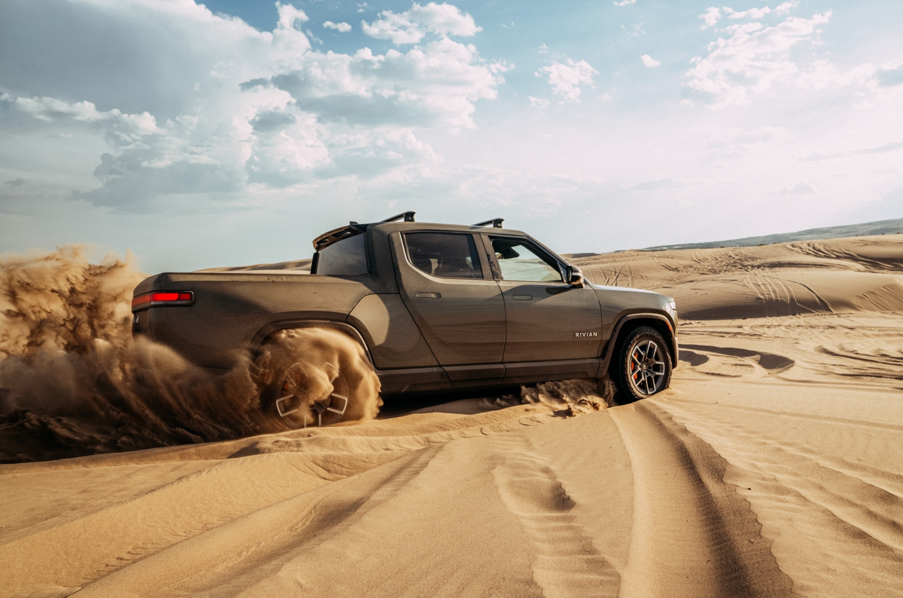 PHOTO: Rivian entered the U.S. car market with its R1T pickup truck.