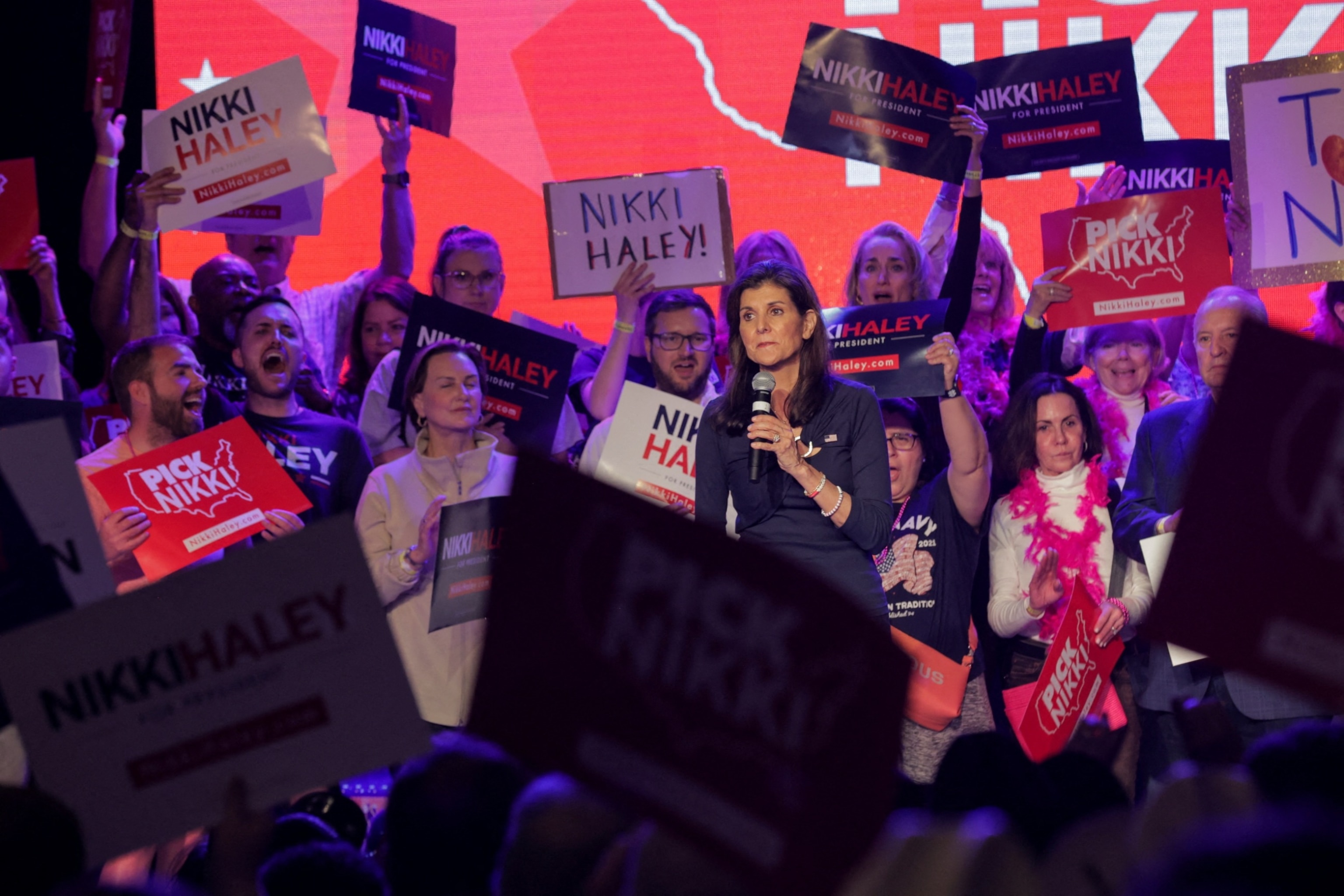 PHOTO: Republican presidential candidate and former U.S. Ambassador to the United Nations Nikki Haley hosts a campaign event in Fort Worth, Texas, Mar. 4, 2024. 