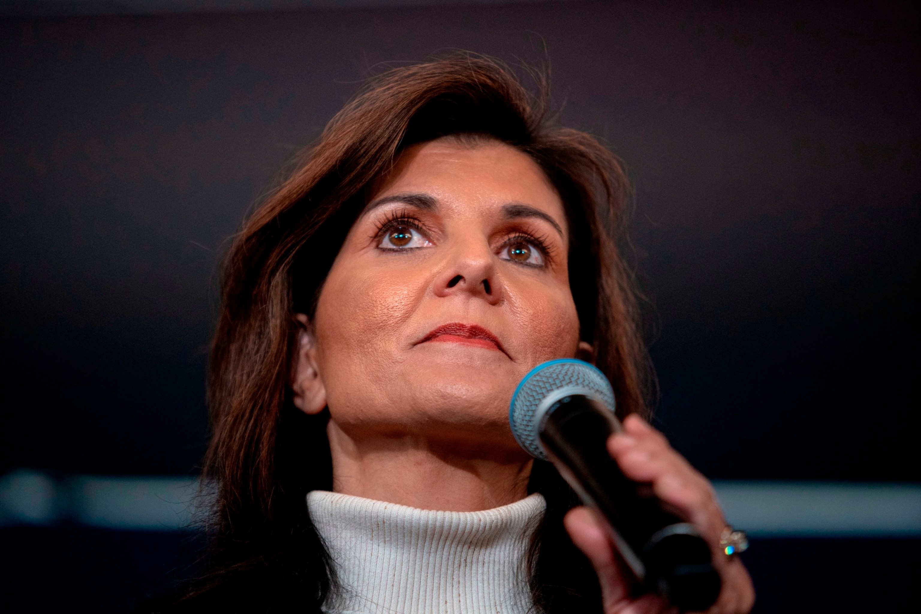 PHOTO: Republican presidential candidate, former U.N. Ambassador Nikki Haley delivers a speech during a campaign event, Mar. 3, 2024, in South Burlington, Vermont. 