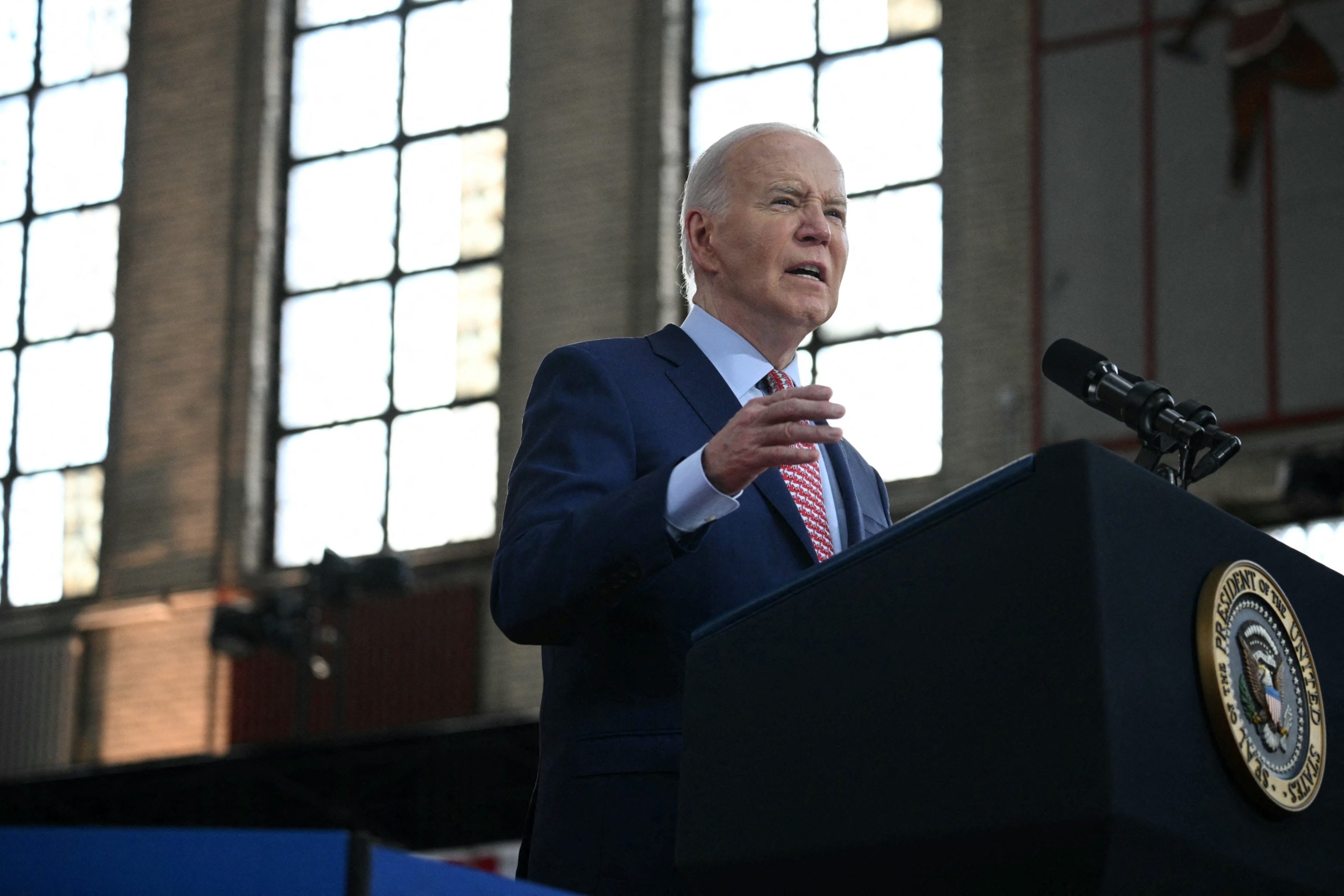 PHOTO: President Joe Biden speaks at a campaign rally in Philadelphia, May 29, 2024. 