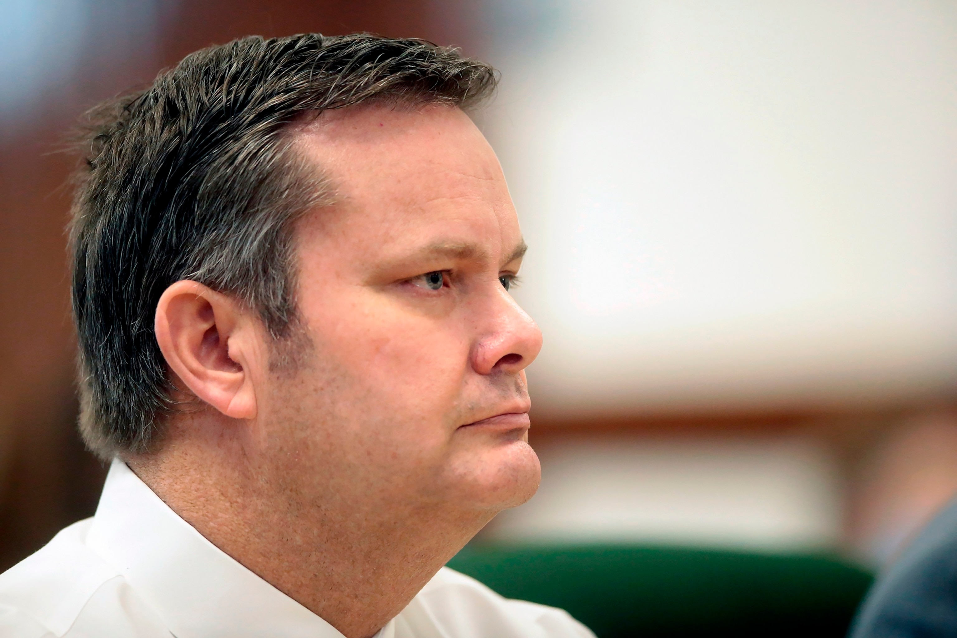 PHOTO: Chad Daybell sits during a court hearing, Aug. 4, 2020, in St. Anthony, Idaho. 