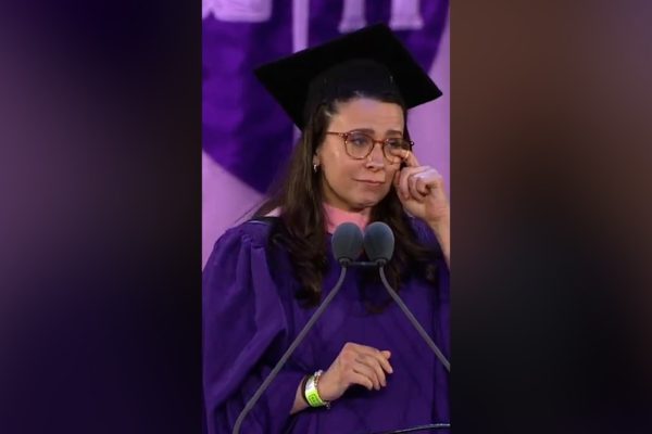 Rachel delivers a heartfelt commencement speech at NYU's Steinhardt School