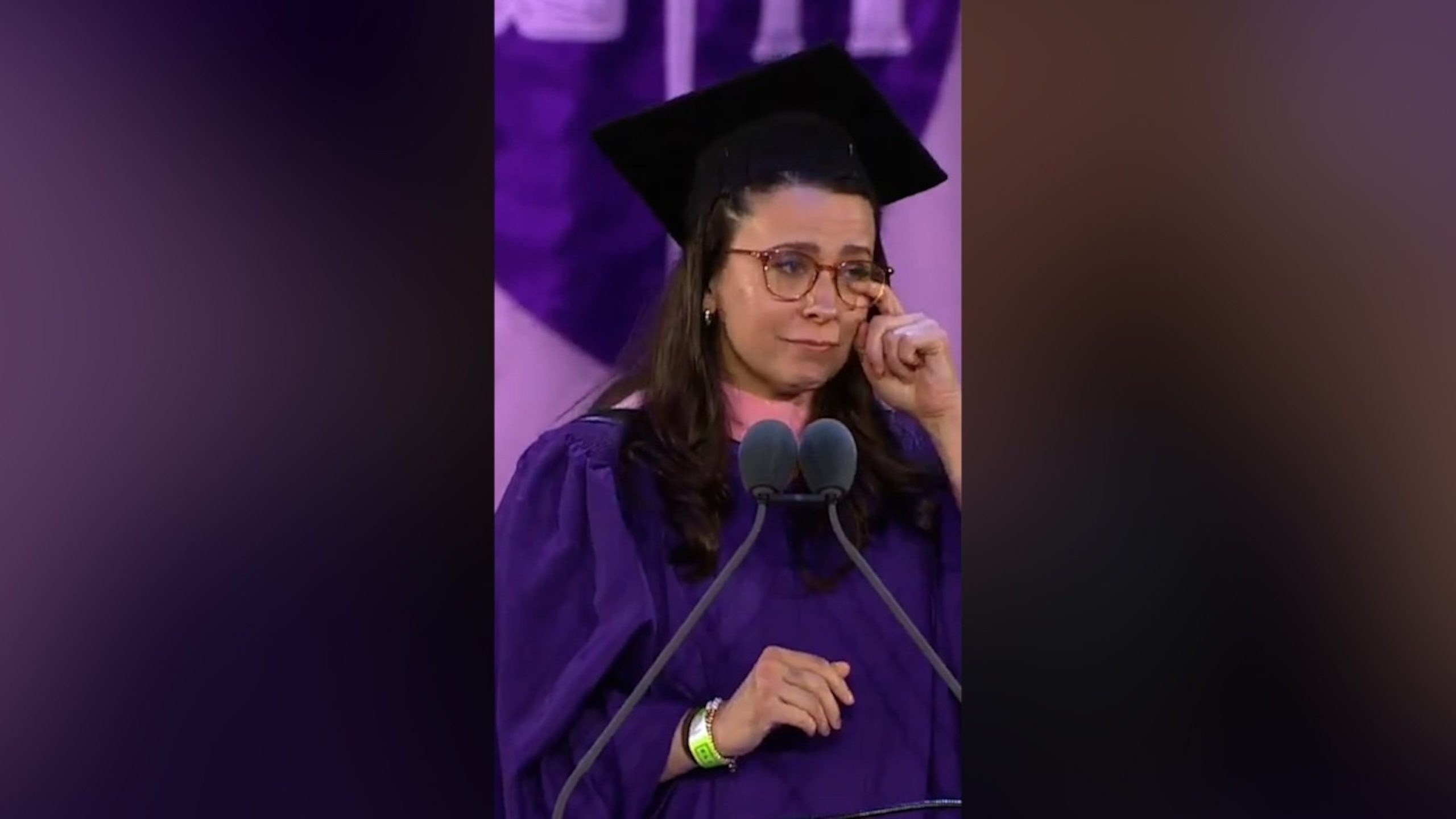 Rachel delivers a heartfelt commencement speech at NYU's Steinhardt School